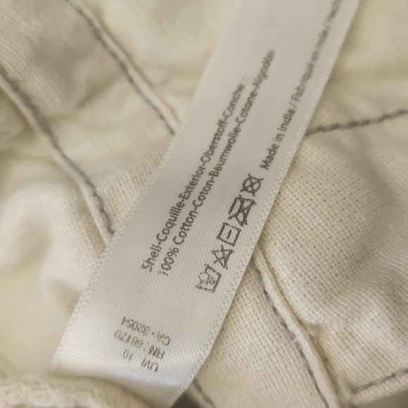 FREE PEOPLE ONE Penny high waist frayed hem ivory pleated pocket shorts 0 XS - Picture 3 of 7